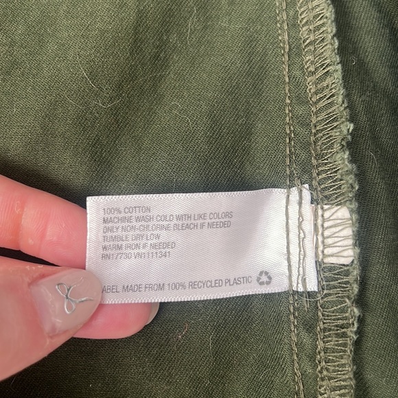 Green Button Down - Picture 4 of 5